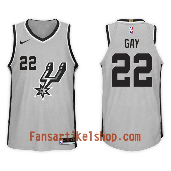 NBA San Antonio Spurs Trikot Rudy Gay 22 Nike 2017-18 Grau Swingman - Herren NBA San Antonio Spurs Trikot Rudy Gay 22 Nike 2017-18 Grau Swingman - Herren